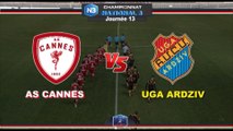 Résumé du Match   AS CANNES 2-0 UGA ARDZIV Saison: 2019/2020 J13 Championnat de N3 ASCTV