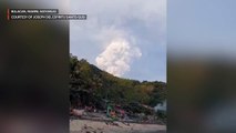 Timelapse of Taal Volcano activity from Mabini, Batangas