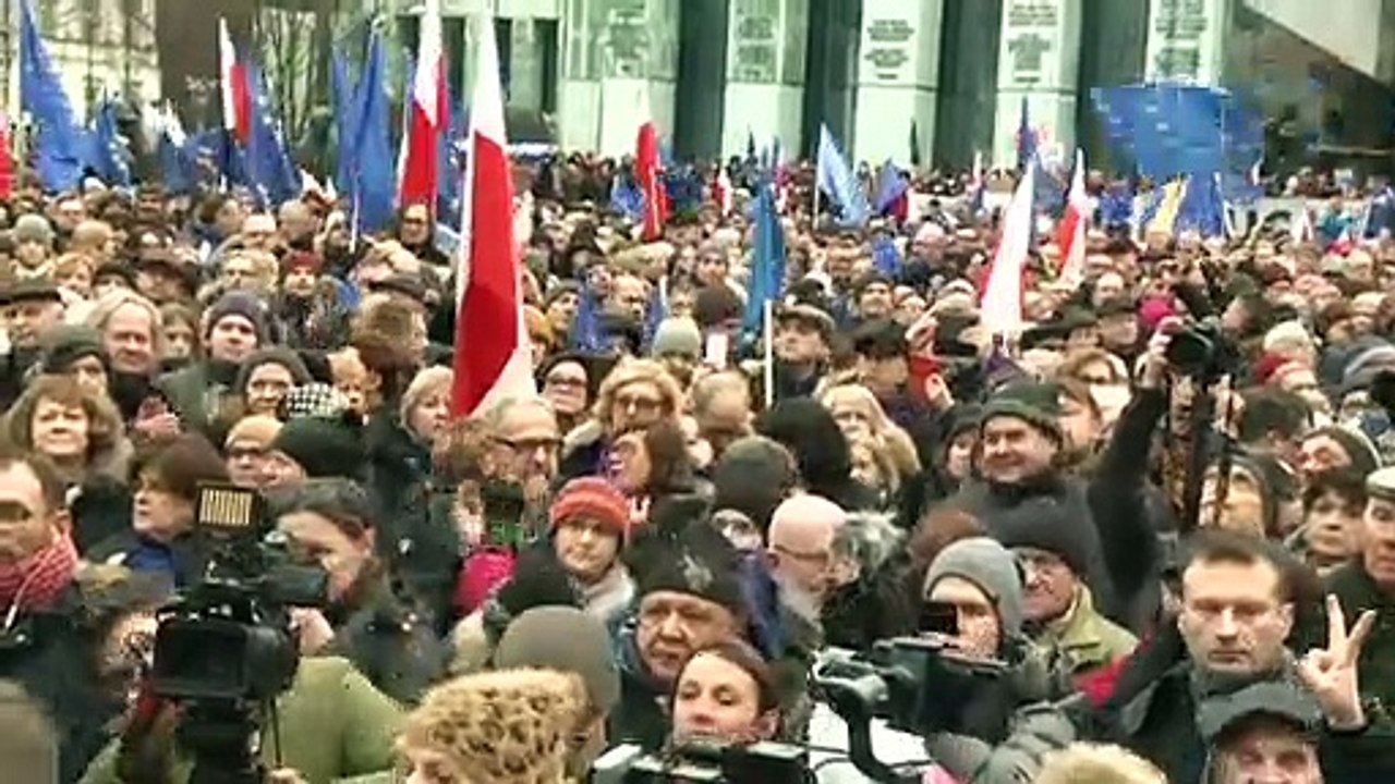 Protest gegen weitere Justizreform in Polen