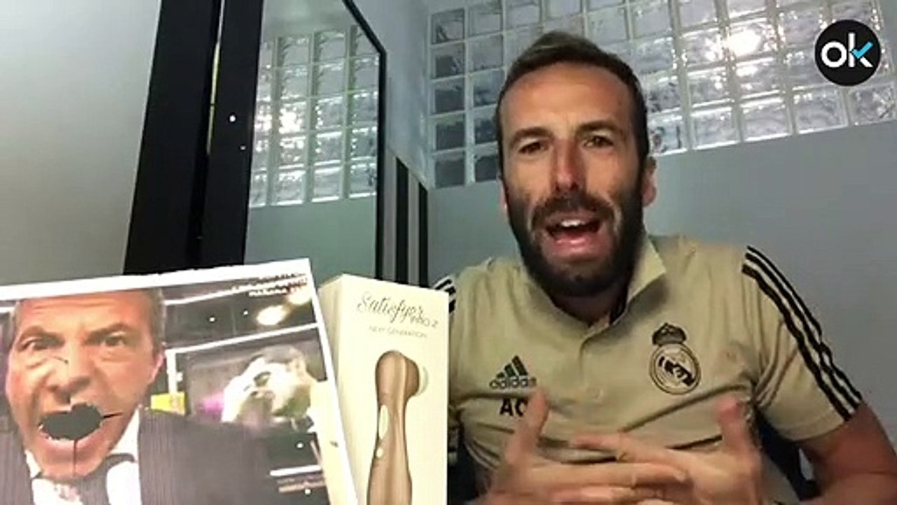 Álvaro Ojeda celebra la victoria del Real Madri...