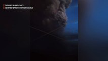 Lightning follows Taal Volcano activity, ash spews continue