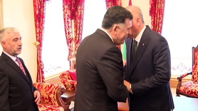 Cumhurbaşkanı Erdoğan, Libya Ulusal Mutabakat Hükümeti Başkanlık Konseyi Başkanı El Sarrac'ı kabul...