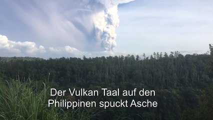 Vulkan auf den Philippinen spuckt riesige Aschewolke aus