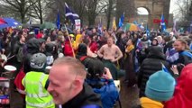 Bağımsızlık taraftarları iskoçya'da protestolar gerçekleştirdi