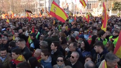 Vox se manifiesta en Madrid para reclamar que el Gobierno "respete la Constitución"