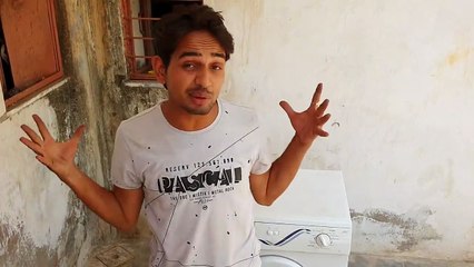 चलती मशीन में पत्थर डाले तो क्या होगा - Crazy Washing machine