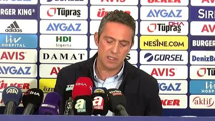 Spor fenerbahçe başkanı ali koç'un açıklamaları