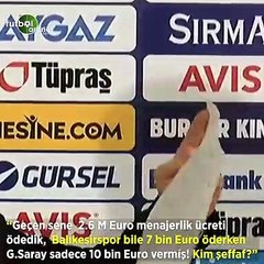 Ali Koç: "Balıkesirspor bile 7 bin euro menajerlik ücreti öderken Galatasaray 10 bin euro vermiş! Kim şeffaf?"