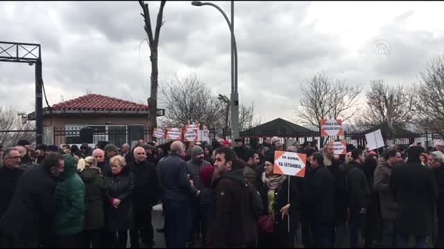 Kanal İstanbul'a Hayır demek için insan zinciri oluşturuldu