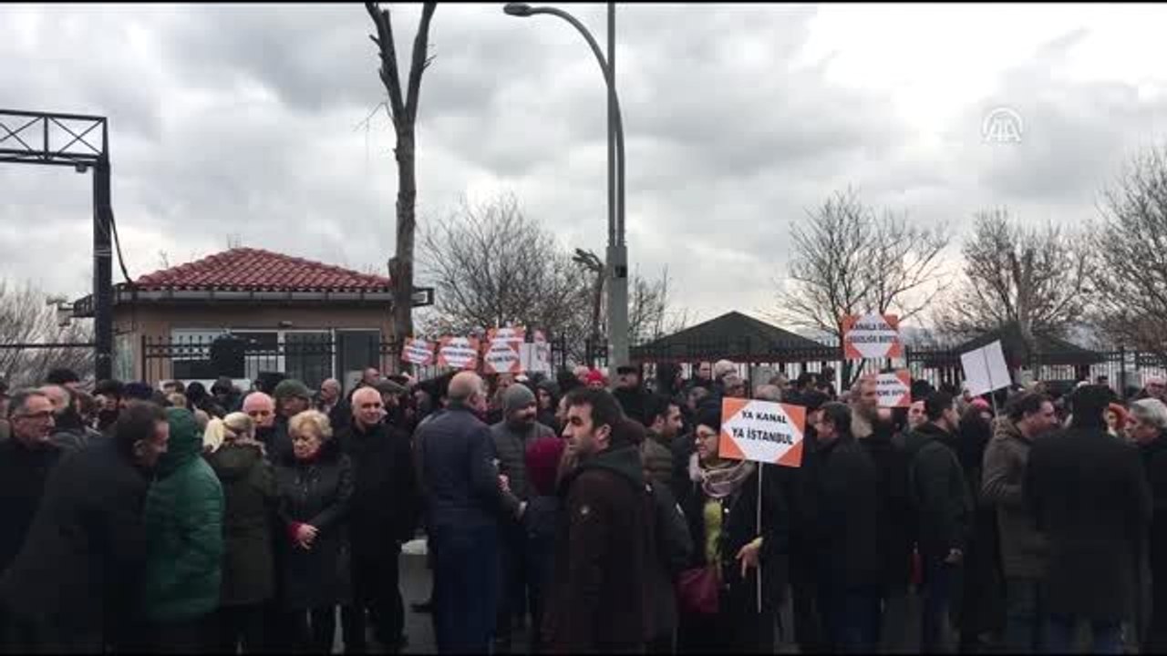 Kanal İstanbul'a "Hayır" demek için insan zinciri oluşturuldu