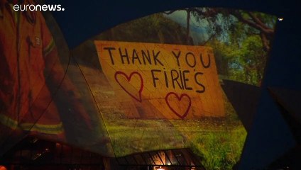 Sydney Opera House lit up in tribute as Australia wildfires claim another victim