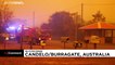 Orange sky keeps firefighters on alert in southern Australia