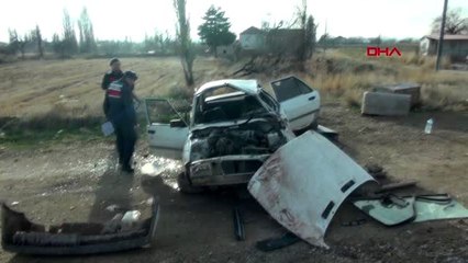 Aksaray otomobil takla attı 5 yaralı