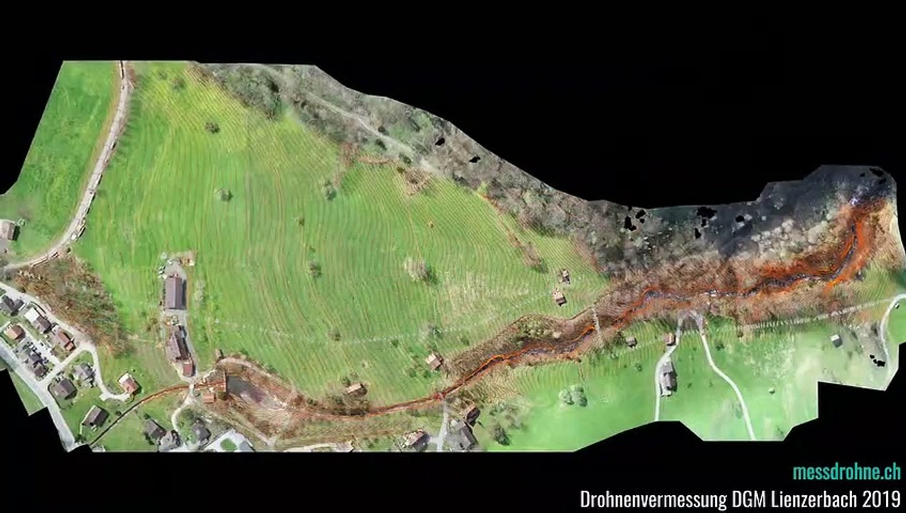 Berechnung digitales Geländemodell mit Hilfe einer Drohnenvermessung