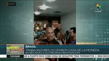 Brasil: trabajadores protestan contra privatizar la Casa de la Moneda