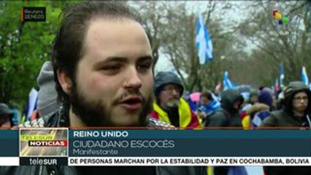 Escoceses exigen nuevo referéndum para separarse de Reino Unido