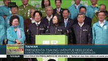 Taiwán: presidenta Tsai Ing-wen fue reelecta para segundo periodo