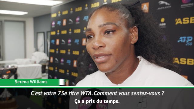 Auckland - S. Williams : Je ne pouvais pas abandonner