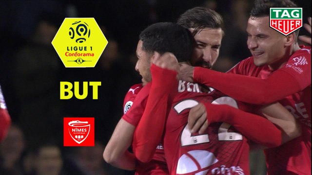But Yassine BENRAHOU (90ème +3) / Nîmes Olympique - Stade de Reims - (2-0) - (NIMES-REIMS) / 2019-20