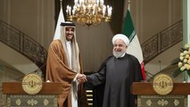 أمير قطر والرئيس الإيراني يتفقان على ضرورة خفض التصعيد بالمنطقة