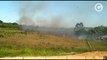 Incêndio atinge área próxima a casas de Retiro do Congo, em Vila Velha