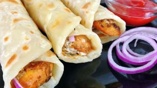 Chicken Paratha Roll Recipe - Ramadan Recipes by (HUMA IN THE KITCHEN)_HD