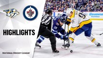 NHL Highlights | Predators @ Jets 01/12/20