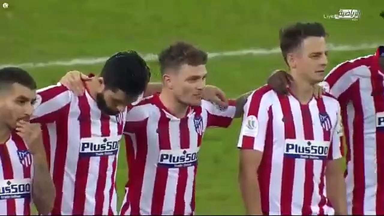نهائى كأس السوبر الأسباني ركلات ترجيح مباراة ريال مدريد واتلتيكو مدريد ٤/١ 