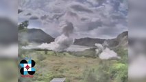 Footage Inside the Taal volcano main crater