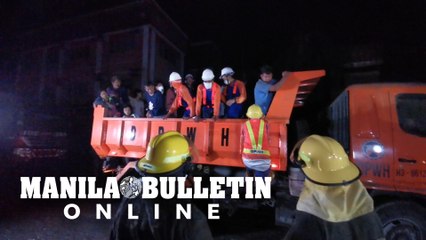 Various government personnel are deployed to evacuate residents in Talisay, Batangas
