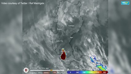 Speed of the spread of ash fall from Taal Volcano eruption (Sunday)