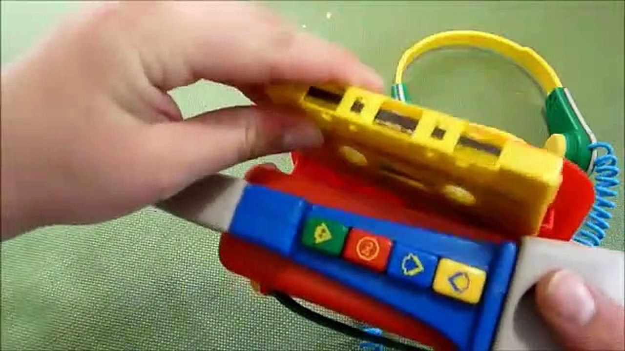 1996 Little Tikes Cassette Player Walkman Toy with Headphones and