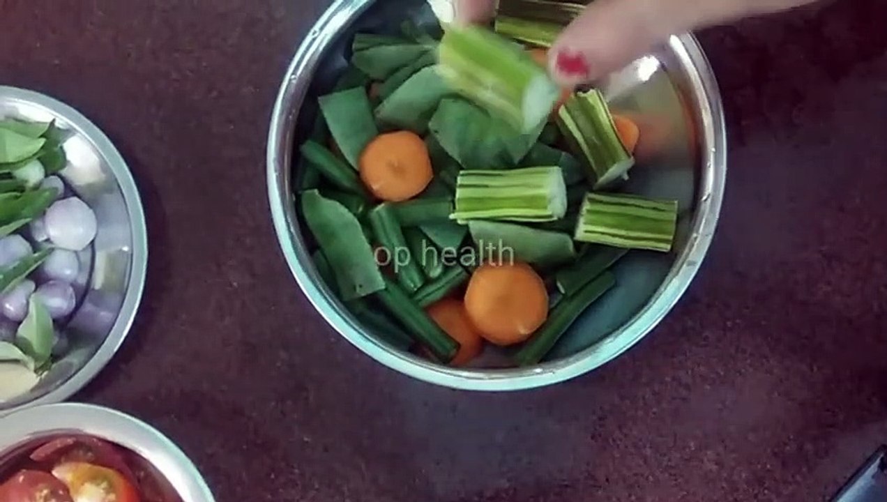 South Indian spicy food sambar recipe