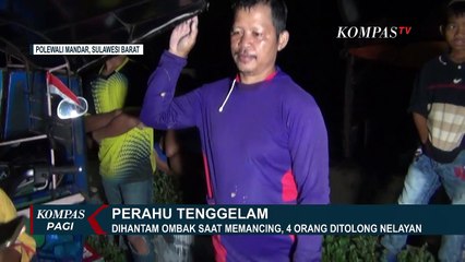 下载视频: Dihantam Ombak, 4 Pemancing Hampir Tenggelam di Perairan Polewali Mandar