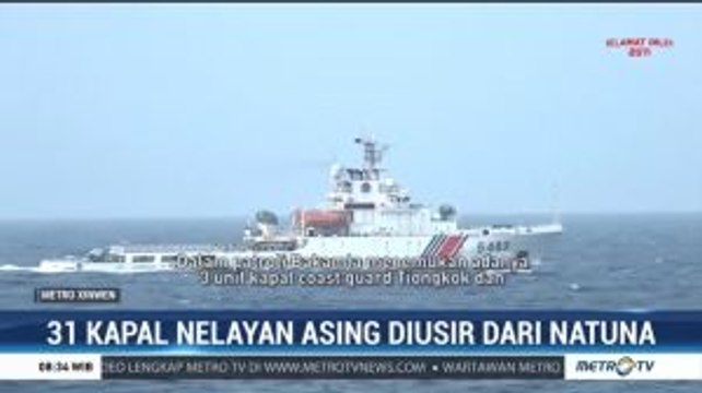 31 Kapal Nelayan Asing Diusir dari Natuna