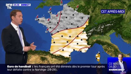 De la pluie et du vent au nord, un soleil voilé dans le sud pour ce lundi