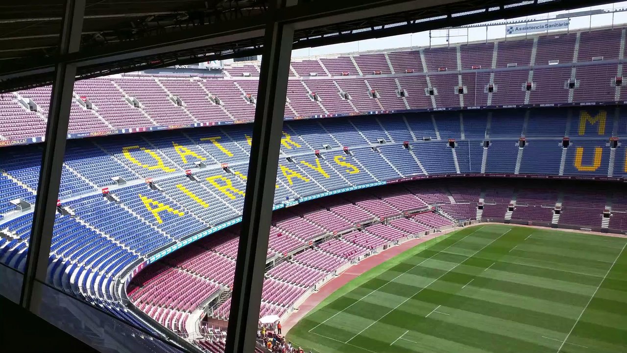 Camp Nou view from Commentary Box | Home of FC Barcelona | SPAIN