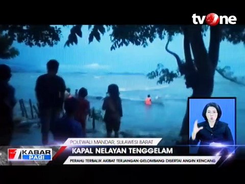 Kapal Nelayan Tenggelam, 4 Nelayan Terombang-ambing di Laut