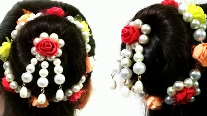 How to make handmade flower jewellery|Hair Accessory|Flower jewellery#Preeticreationsdda
