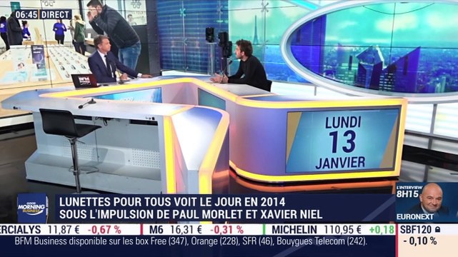 Paul Morlet (Lunettes Pour Tous) : Lunettes Pour Tous voit le jour en 2014 sous l'impulsion de Paul Morlet et Xavier Niel - 13/01