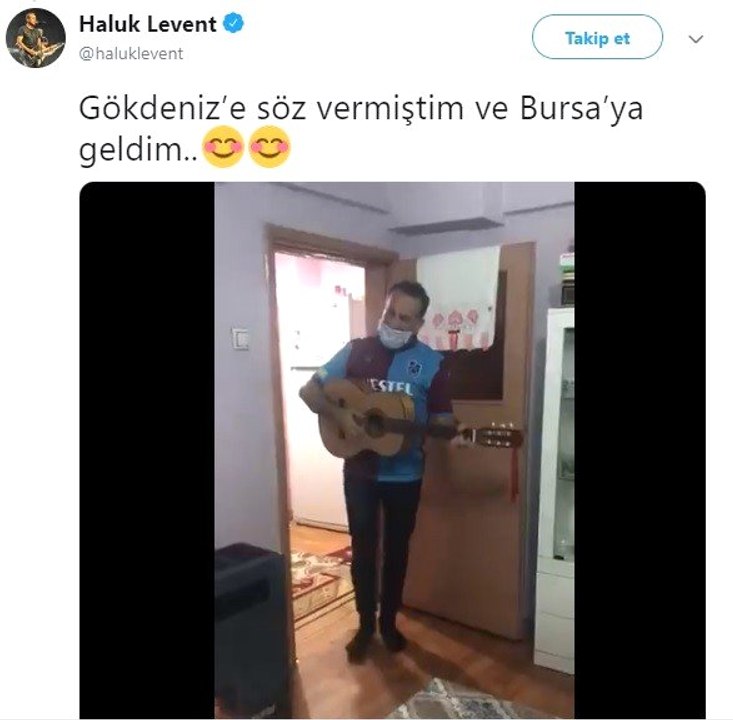 (Özel) Haluk Levent, kas hastası Gökdeniz'e verdiği sözü tuttu