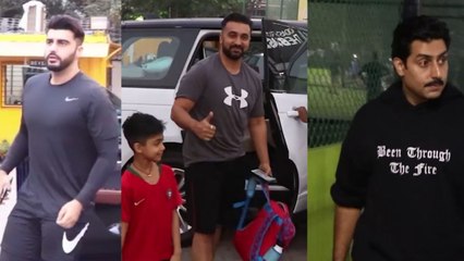 Arjun Kapoor, Bunty Walia and others at a Football Practice Match