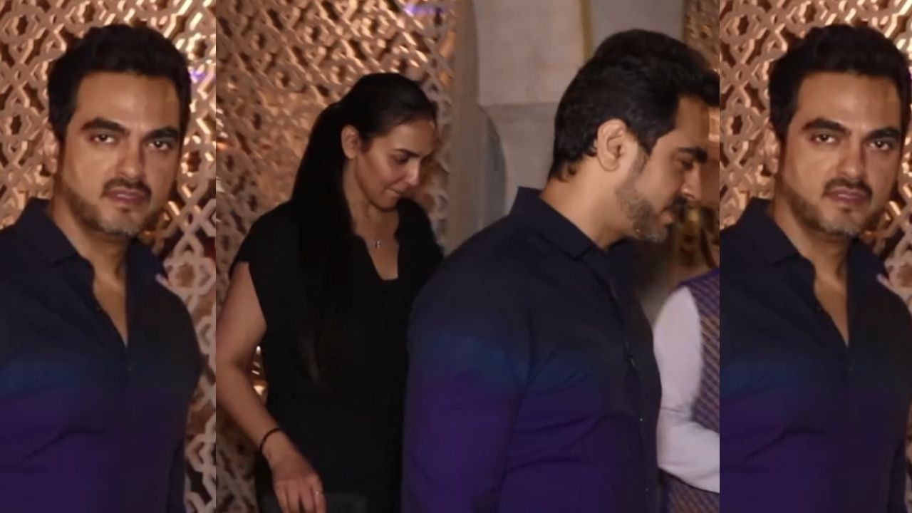Spotted Esha Deol with Husband Bharat Takhtani at Bayroute