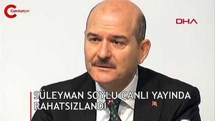 Süleyman Soylu canlı yayında rahatsızlandı, yayın kesildi!