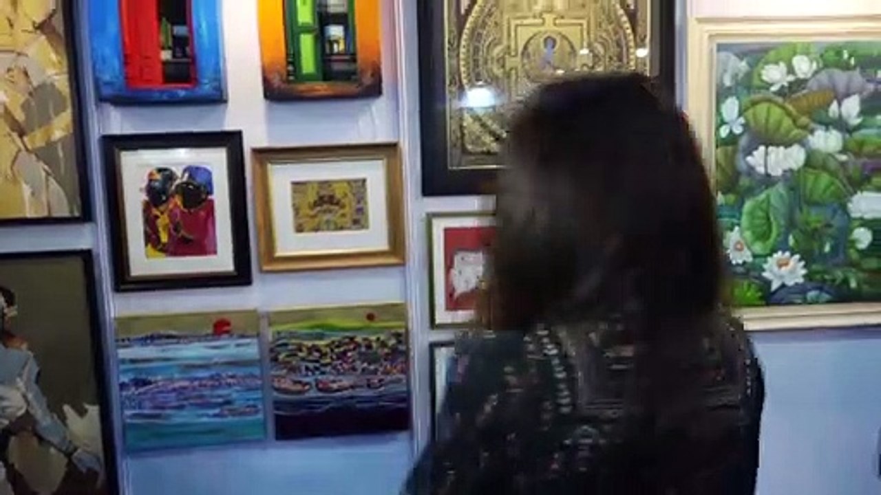 Aditi Rao Hydari Visit Gautam Patole Art Festival 2020 -1