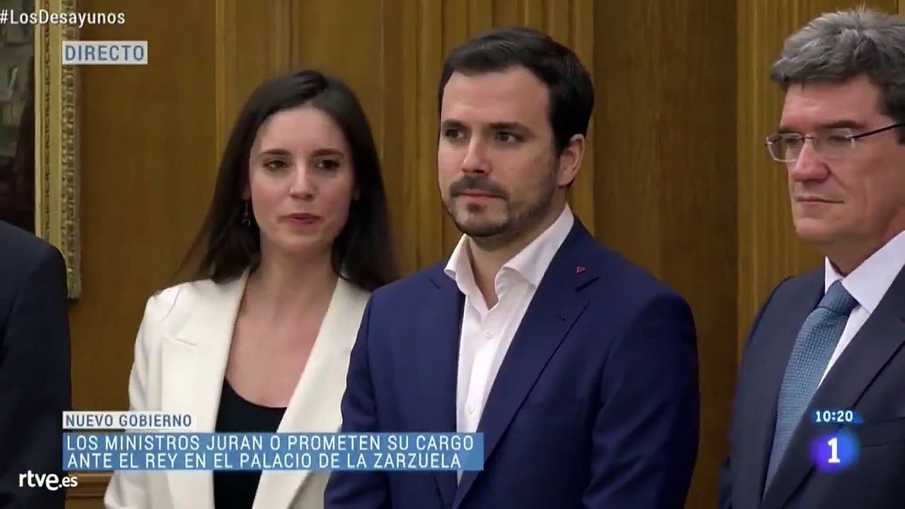 No te pierdas a Alberto Garzón prometiendo lealtad al Rey, estos son mis principios pero por un ministerio tengo otros...