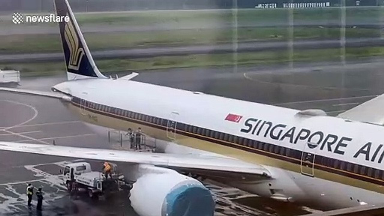 Volcanic ash cleaned from planes at Manila airport as all flights are cancelled