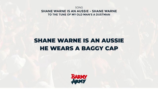 Shane Warne is an Aussie - Shane Warne
