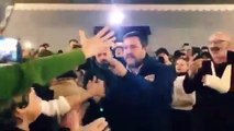 Salvini con la Lega a Borgo Val di Taro, sulle montagne di Parma (12.01.20)