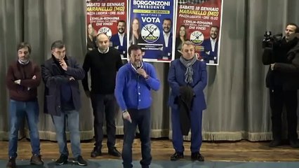 Salvini - Altra tappa emiliana della giornata a Borgo Val di Taro (Parma) (12.01)